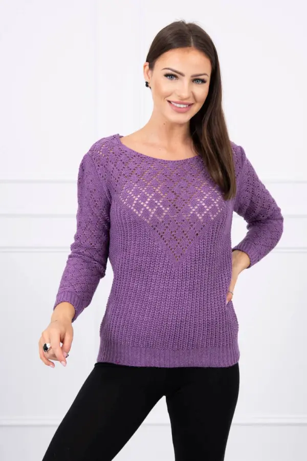 Kesi Kesi Openwork sweater purple