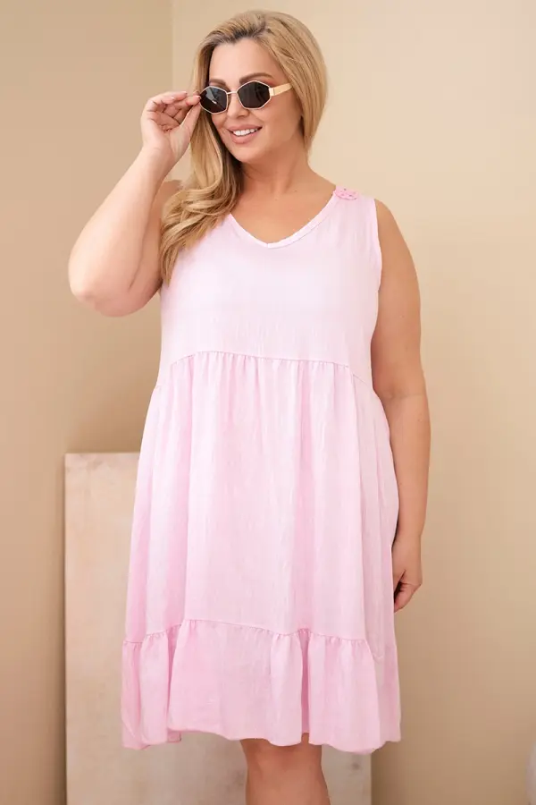 Kesi Włoski Kesi plus size čipkasta haljina