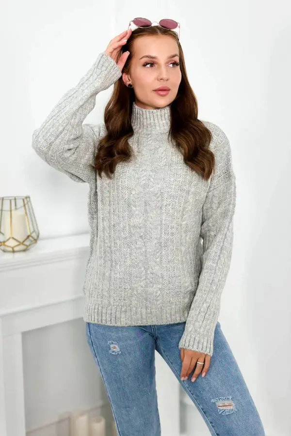 Kesi Kesi Sweater with turtleneck grey