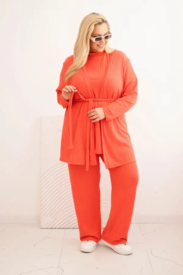 Kesi Kesi Three-piece women's Plus Size set raspberry