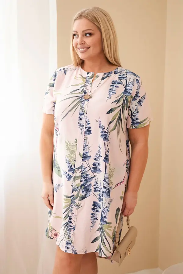Kesi Włoski Kesi Włoski plus size haljina kratkih rukava
