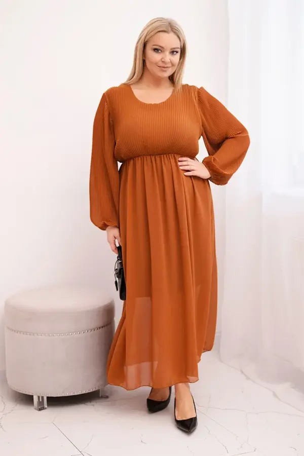 Kesi Włoski Kesi Włoski Plus Size haljina na nabore