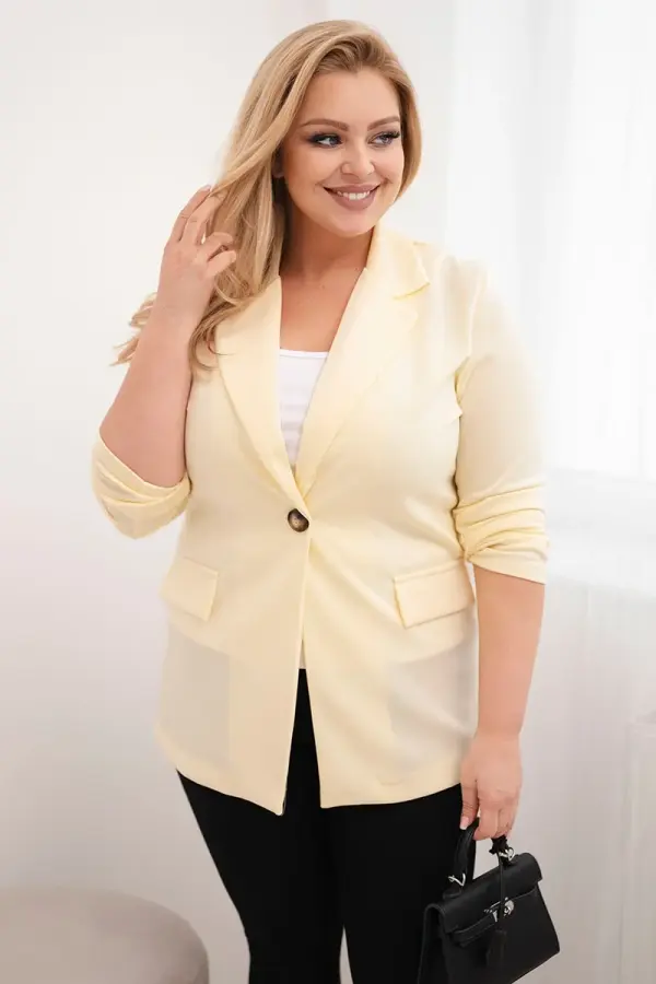 Kesi Włoski Kesi Włoski ženska jakna veće veličine limun