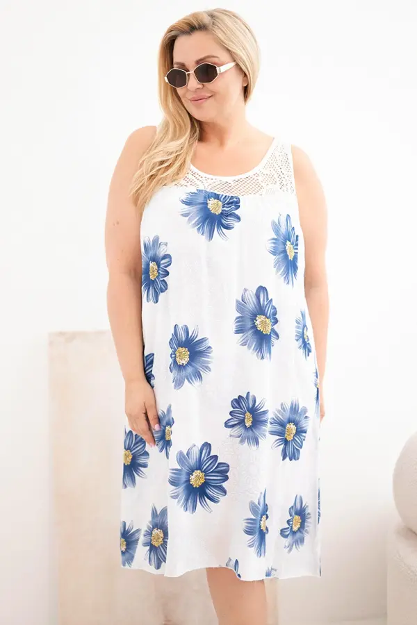 Kesi Włoski Kesi Włoski ženska plus size haljina s čipkom