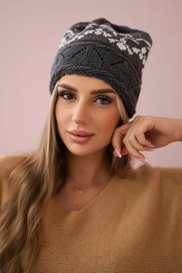 Kesi Kesi Women's cap Kira K374 dark gray