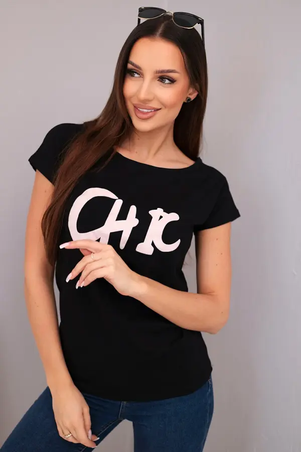 Kesi Kesi ženska majica s CHIC printom