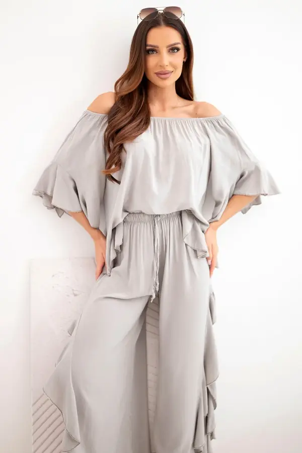 Kesi Włoski Kesi ženski boho set od viskoze s volanima