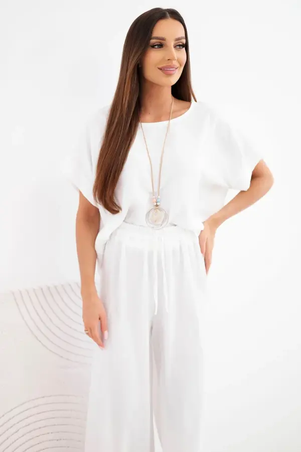 Kesi Włoski Kesi ženski set: bluza i široke hlače