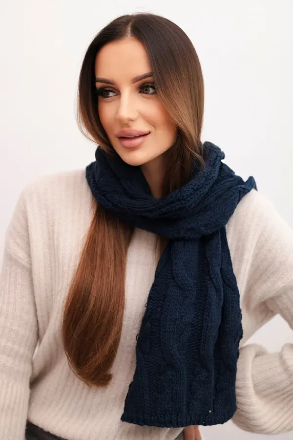 Kesi Kesi ženski vuneni šal s uzorkom pletenice