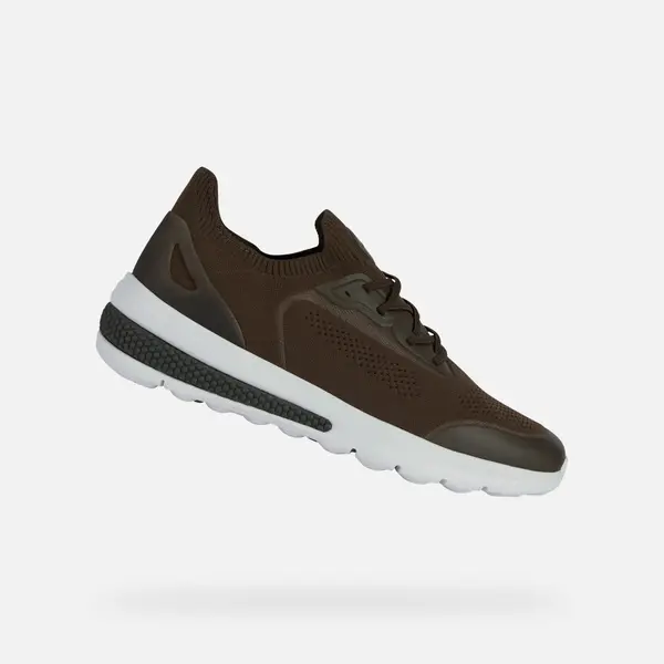 GEOX Khaki men's sneakers Geox Spherica actif - Men's