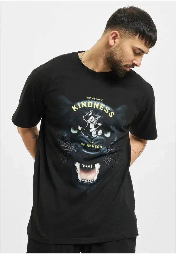 Mister Tee Kindness No Weakness Oversize Black T-Shirt