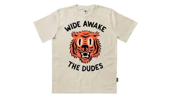 The Dudes Klasična majica kratkih rukava The Dudes Wide Awake, svijetlosmeđa