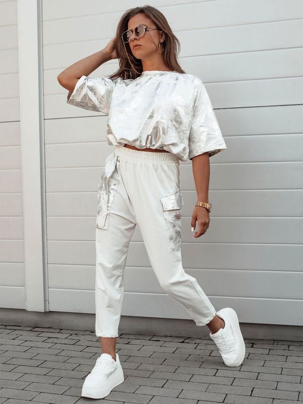 DStreet Komplet damski BIRWEKI ecru Dstreet