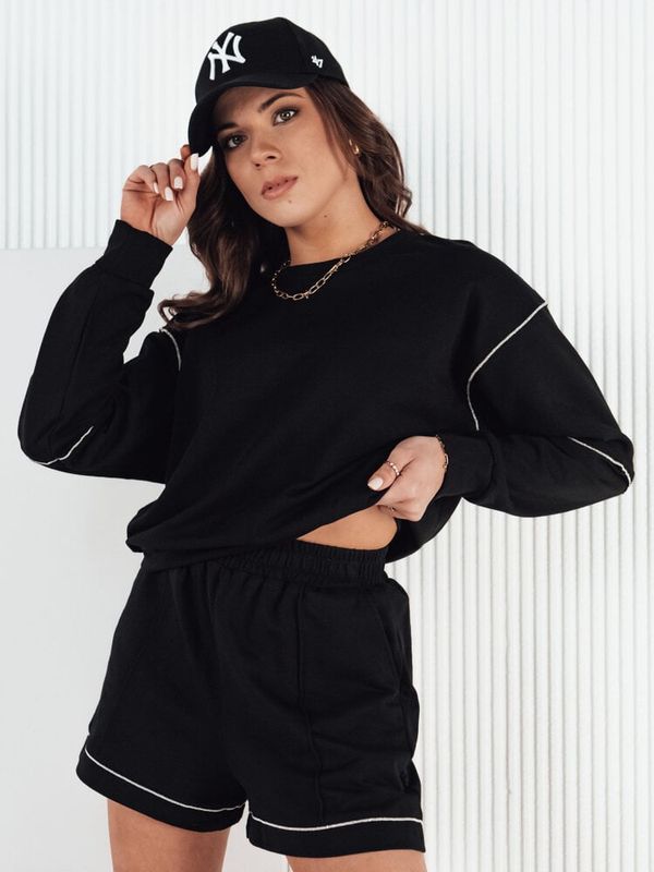 DStreet Komplet damski dresowy PULGAR czarny Dstreet