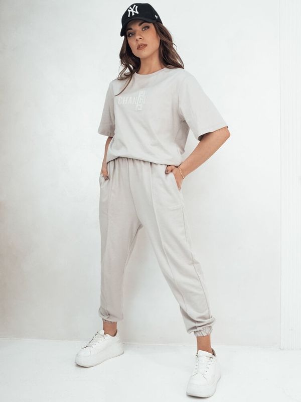 DStreet Komplet damski dresowy ZIMELAN szary Dstreet