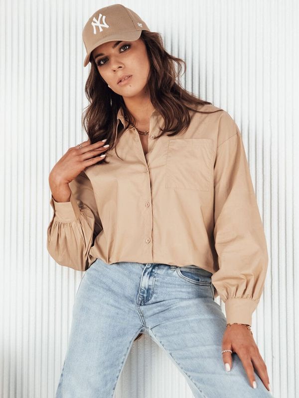 DStreet Koszula damska KLARA kamelowa Dstreet