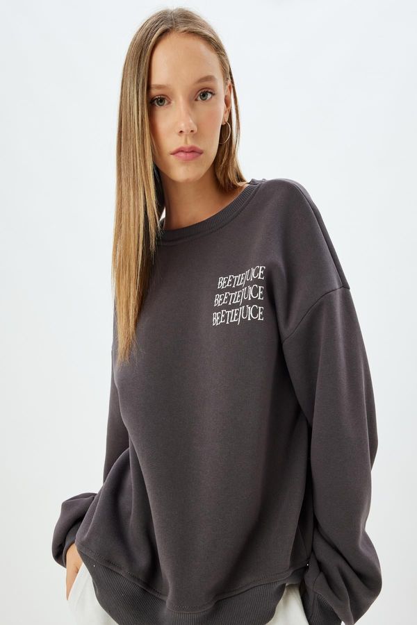 Koton Koton Anthracite Youth Sweatshirt