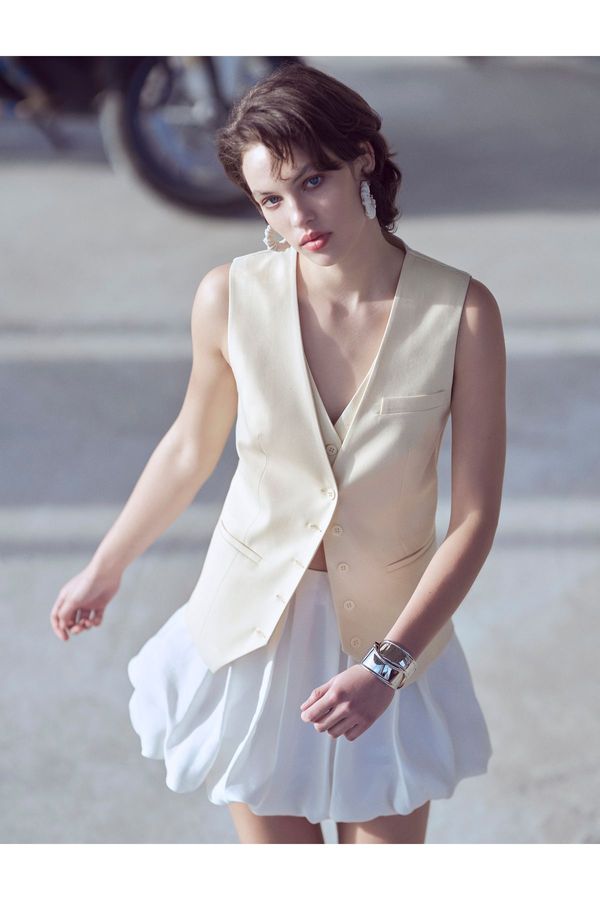 Koton Koton Balloon Skirt Flounce Normal Waist