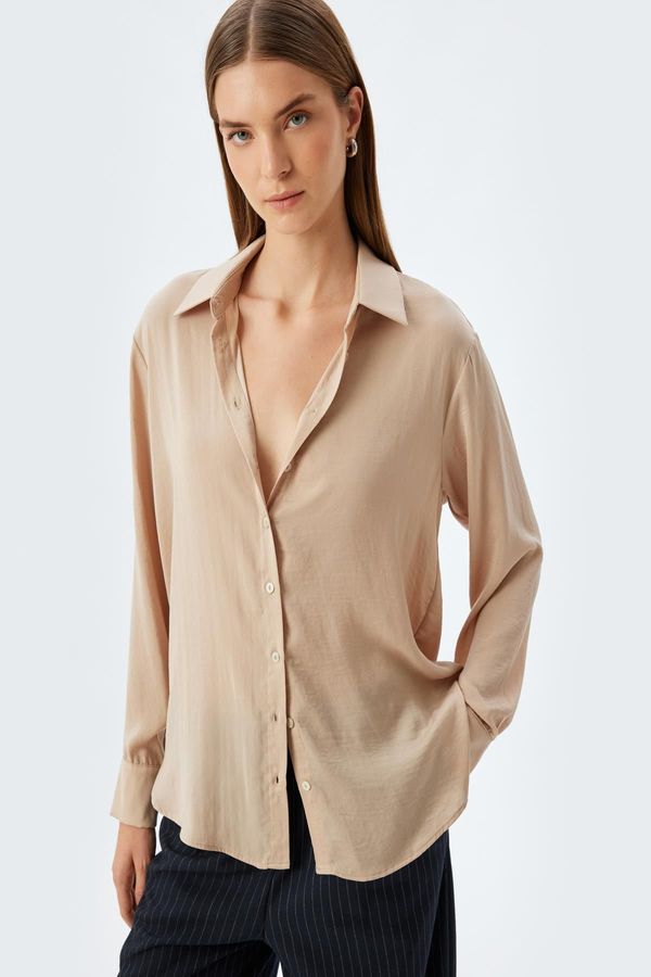 Koton Koton Beige Women's Shirt