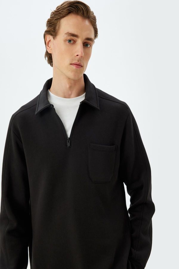 Koton Koton Black Men's Adult Sweatshirt