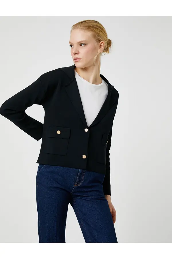 Koton Koton Blazer jakna izgled pletenina kardigan
