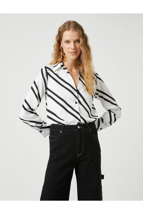 Koton Koton Buttoned Long Sleeve Shirt
