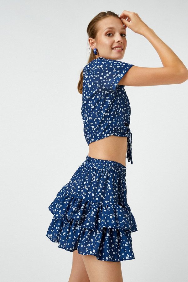 Koton Koton Floral Mini Skirt