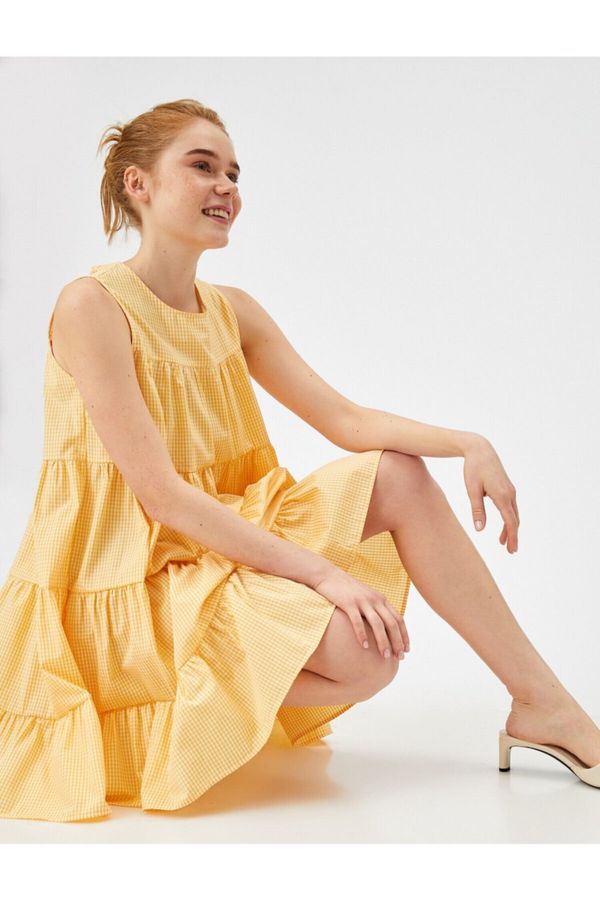 Koton Koton haljina - Gelb - Smock haljina