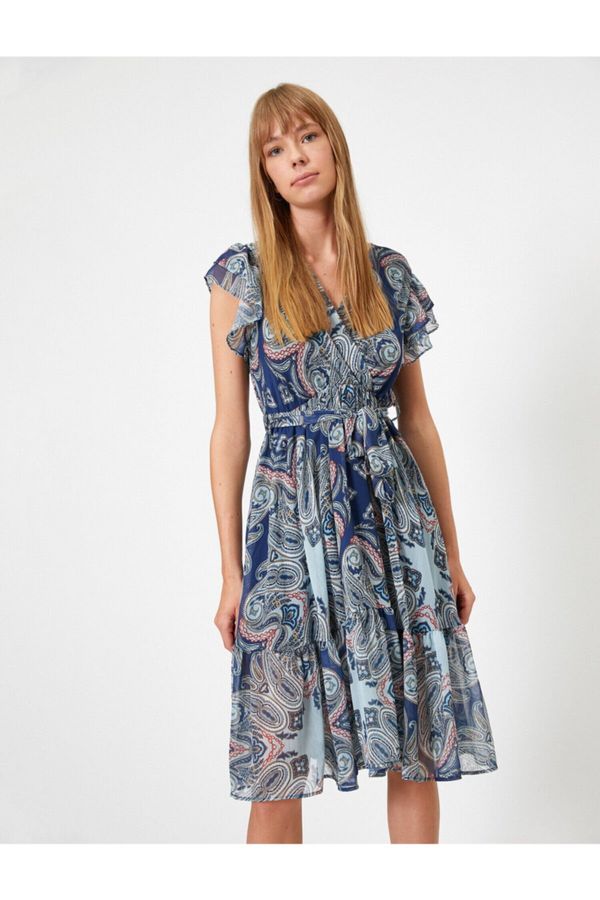 Koton Koton Haljina - Mornarsko plava - Ruffle oba