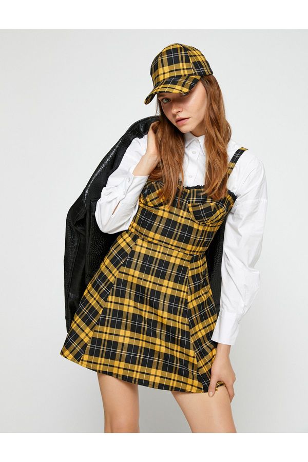 Koton Koton korzet izgled Salopet mini haljina slatki vrat