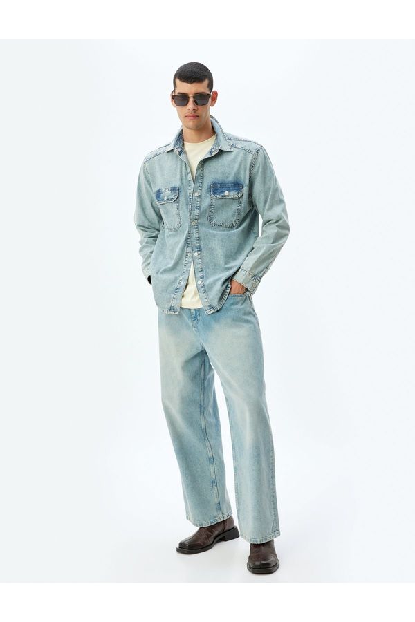 Koton Koton Light Indigo Men's Adult Jacket