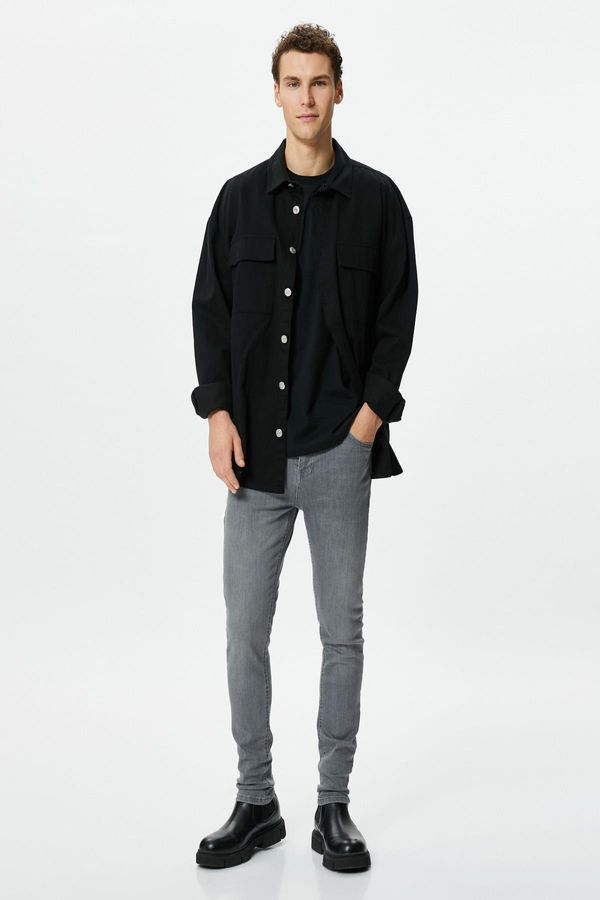 Koton Koton Men's Anthracite Jeans