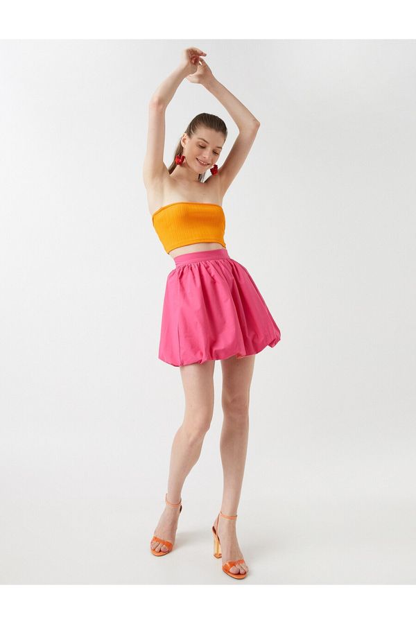 Koton Koton Mini Balloon Skirt Cotton