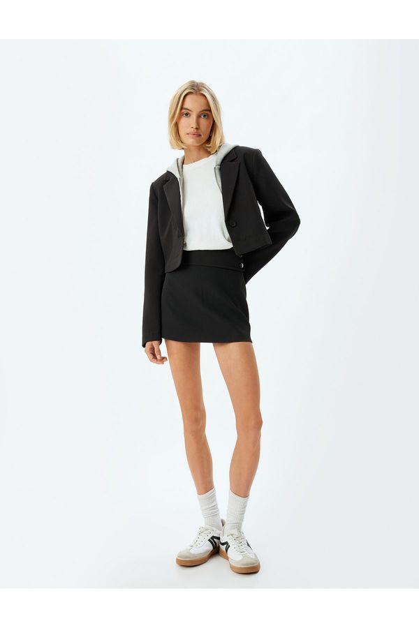 Koton Koton Mini Skirt A Cut Standard Waist