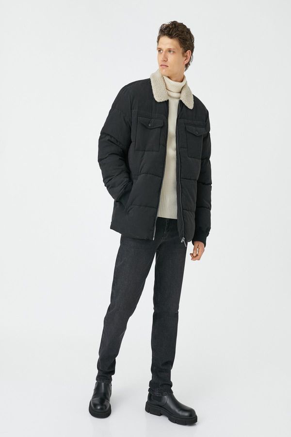 Koton Koton muška crna jakna