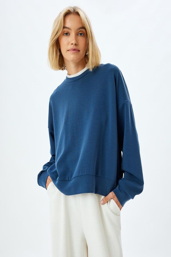 Koton Koton Navy Blue Women's Sweatshirt