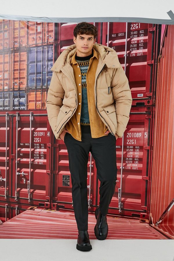 Koton Koton predimenzionirani kaput s kapuljačom stojeći ovratnik