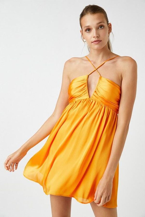 Koton Koton prozor detaljna mini haljina