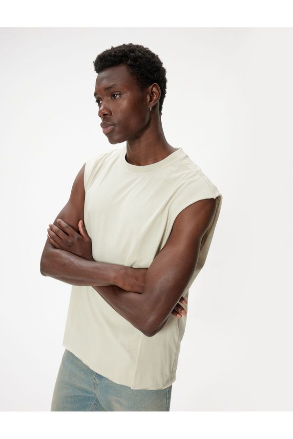 Koton Koton Sleeveless T-Shirt Basic Crew Neck Cotton