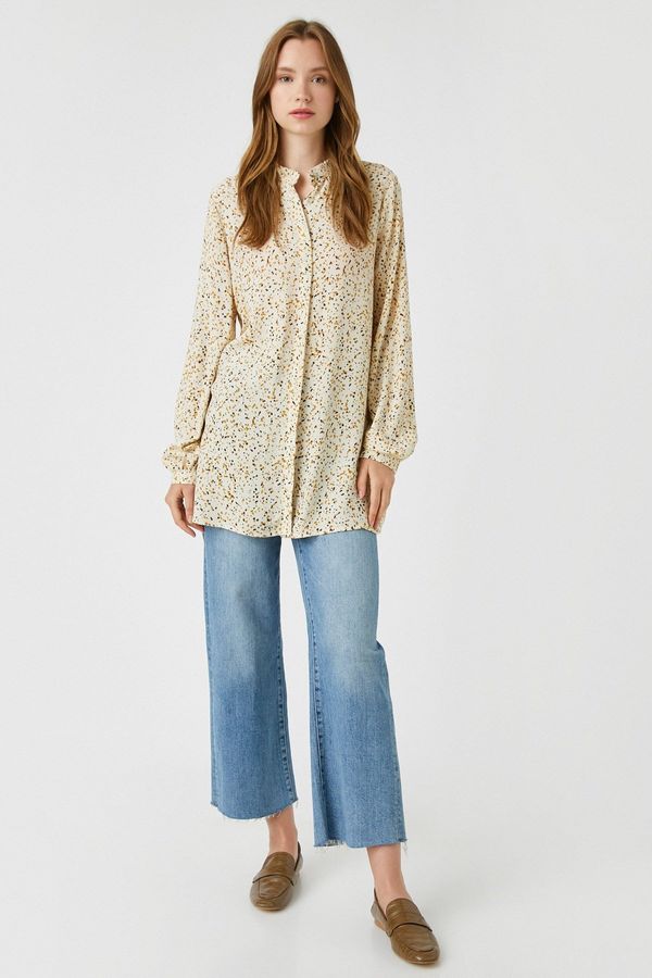 Koton Koton Women's Brown Patterned Tunic