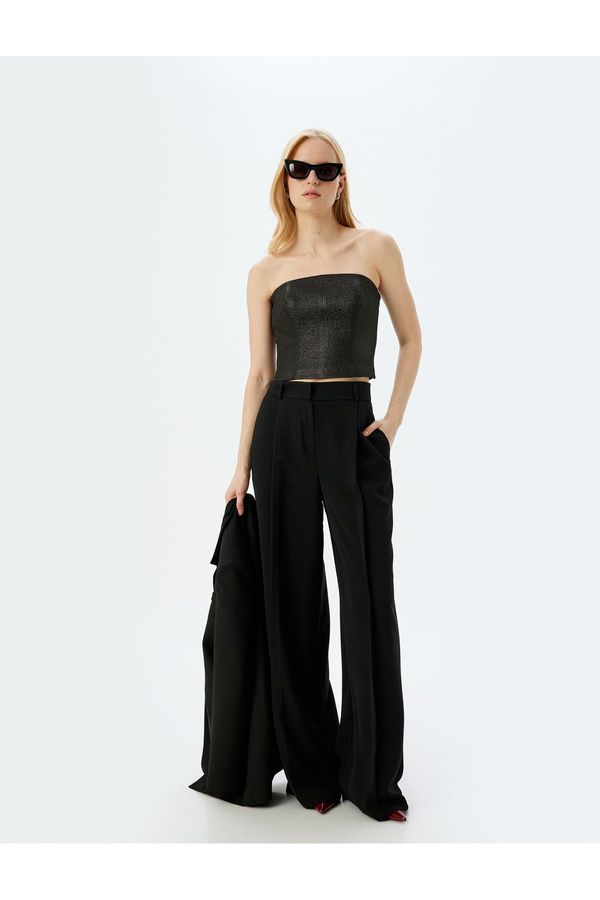 Koton Koton X Inji - Strapless Crop Blouse