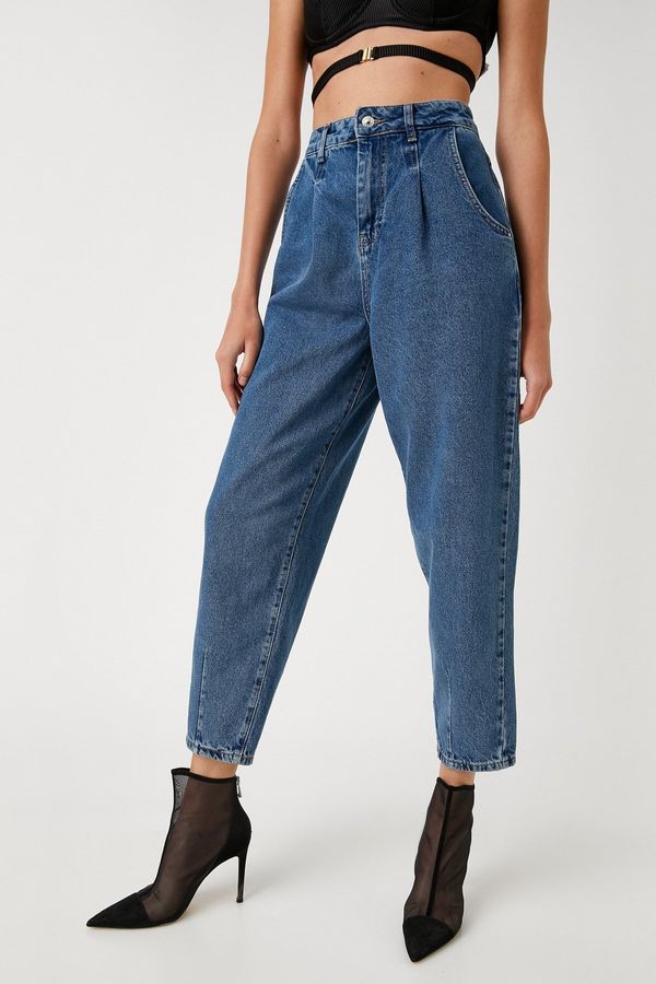 Koton Koton ženske srednje indigo hlače