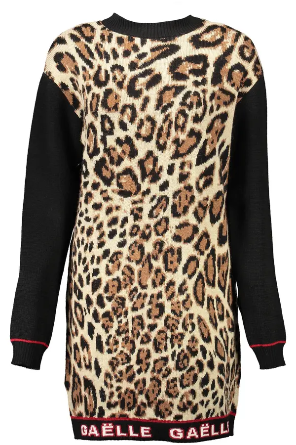 GAELLE PARIS Kratka haljina s leopard printom
