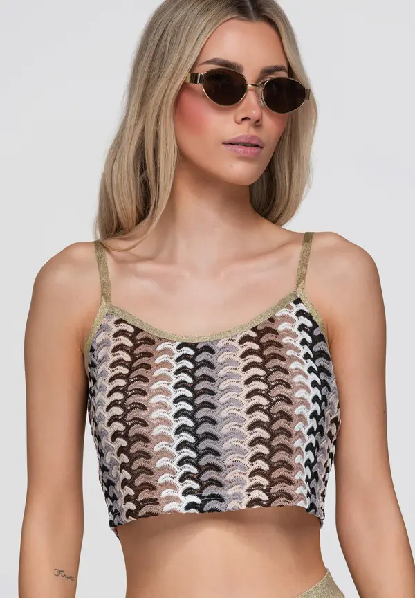 Ombre Kratka ženska Ombre bluza