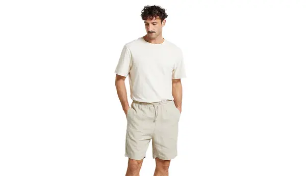 Dedicated Kratke hlače Dedicated Vejle Linen Ecru