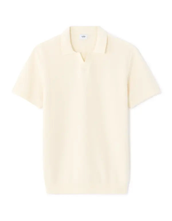 Celio Krem muška polo majica Celio