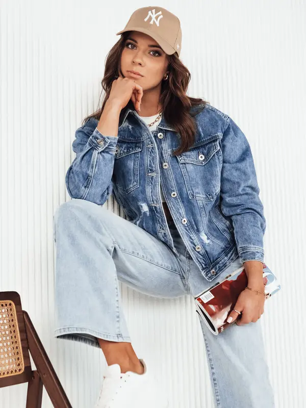 DStreet Kurtka damska jeansowa BILGON niebieska Dstreet