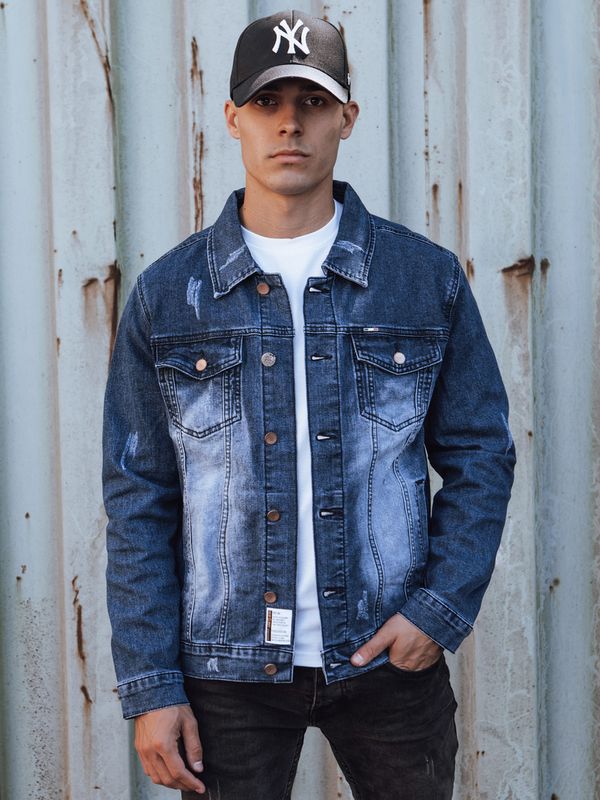 DStreet Kurtka męska jeansowa niebieska Dstreet