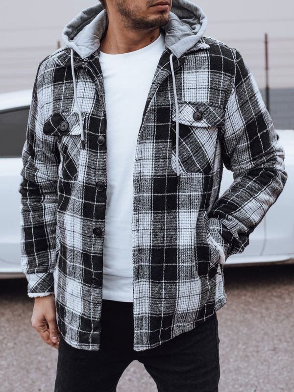 DStreet Kurtka męska ocieplana z kapturem czarna Dstreet