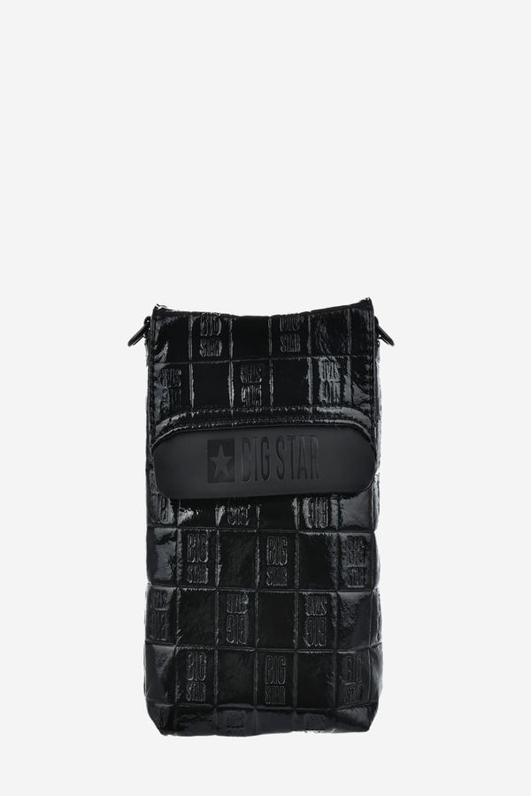 Big Star Lacquered handbag Saszetka Big Star black